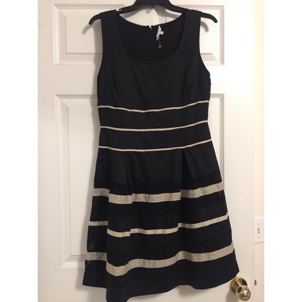 41 Hawthorn Cream and Black Striped Dress